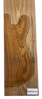 Body Swamp Ash, grainmatched, Caramel, 47mm, Unique Piece #131